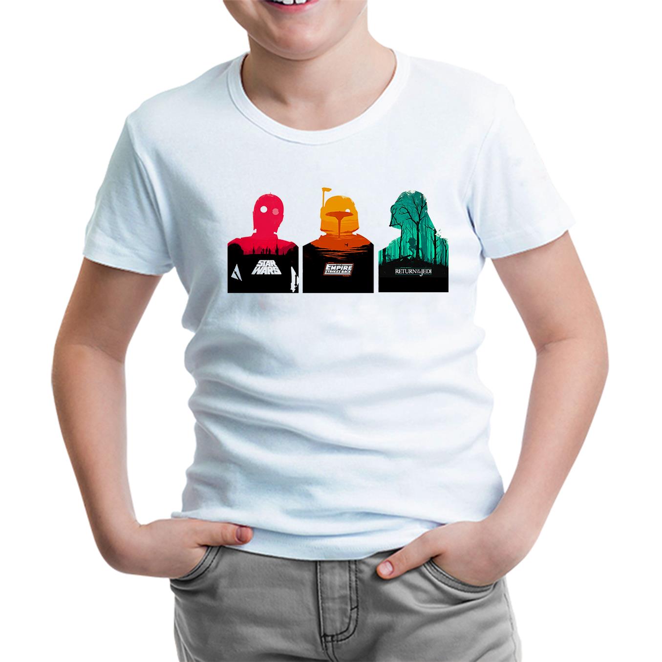 Star Wars - Trinity Beyaz Çocuk Tshirt