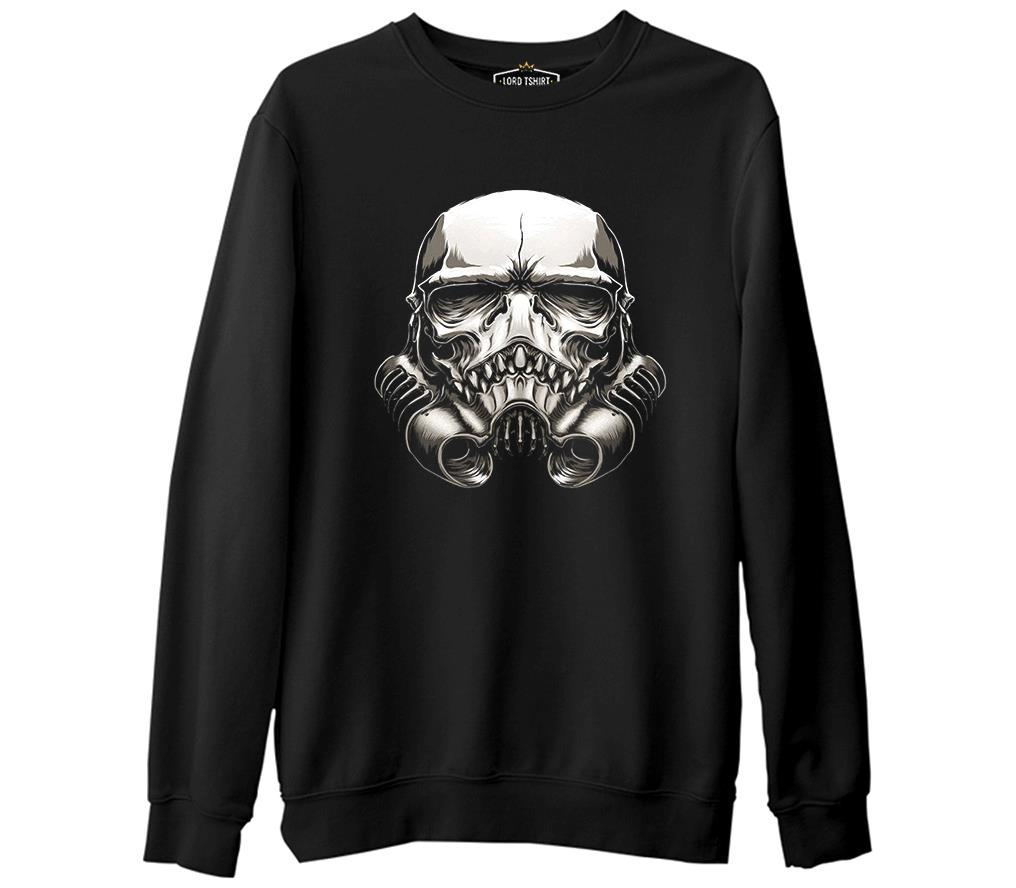 Star Wars - Trooper  Siyah Erkek Kalın Sweatshirt