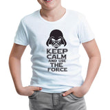 Star Wars - Use the Force Beyaz Çocuk Tshirt