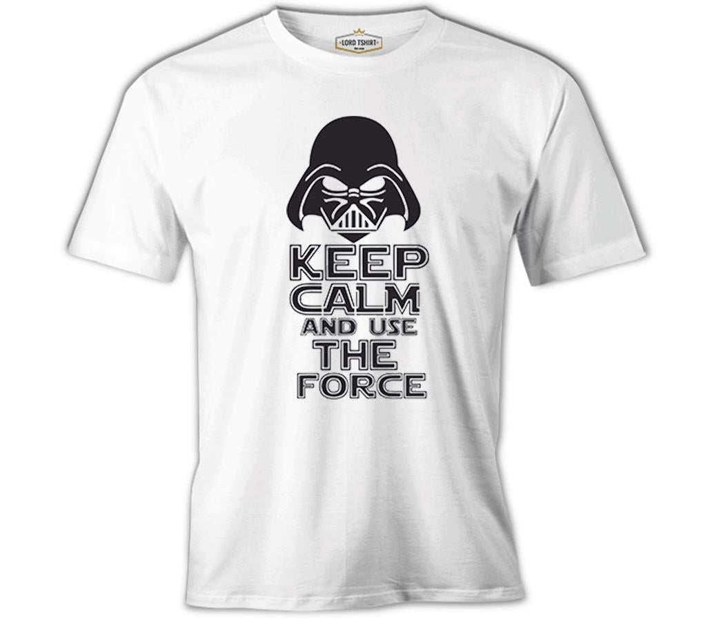 Star Wars - Use the Force Beyaz Erkek Tshirt