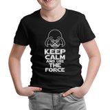 Star Wars - Use the Force Siyah Çocuk Tshirt