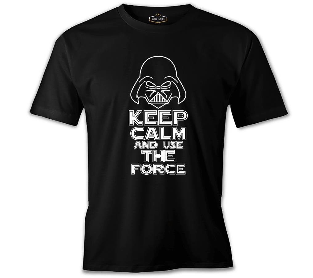 Star Wars - Use the Force Siyah Erkek Tshirt