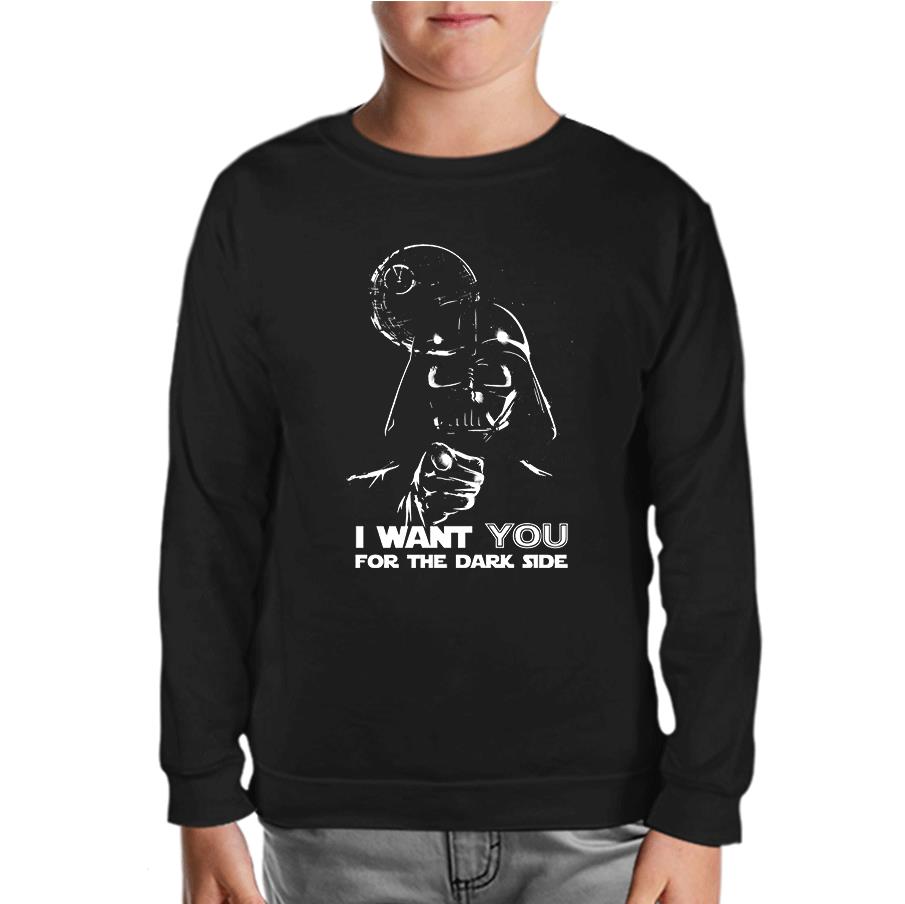 Star Wars - Want You Black Kids Sweatshirt