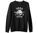 Star Wars - Yoda 2  Siyah Erkek Kalın Sweatshirt