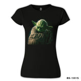 Star Wars - Yoda 3 Siyah Kadın Tshirt