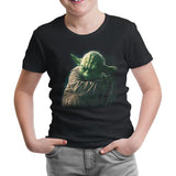Star Wars - Yoda 3 Siyah Çocuk Tshirt