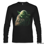 Star Wars - Yoda 3 Siyah Erkek Sweatshirt