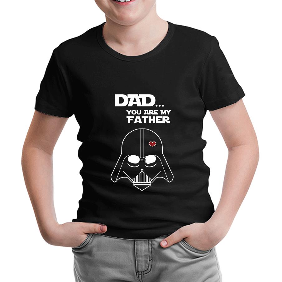 Star Wars - You are my Father Siyah Çocuk Tshirt
