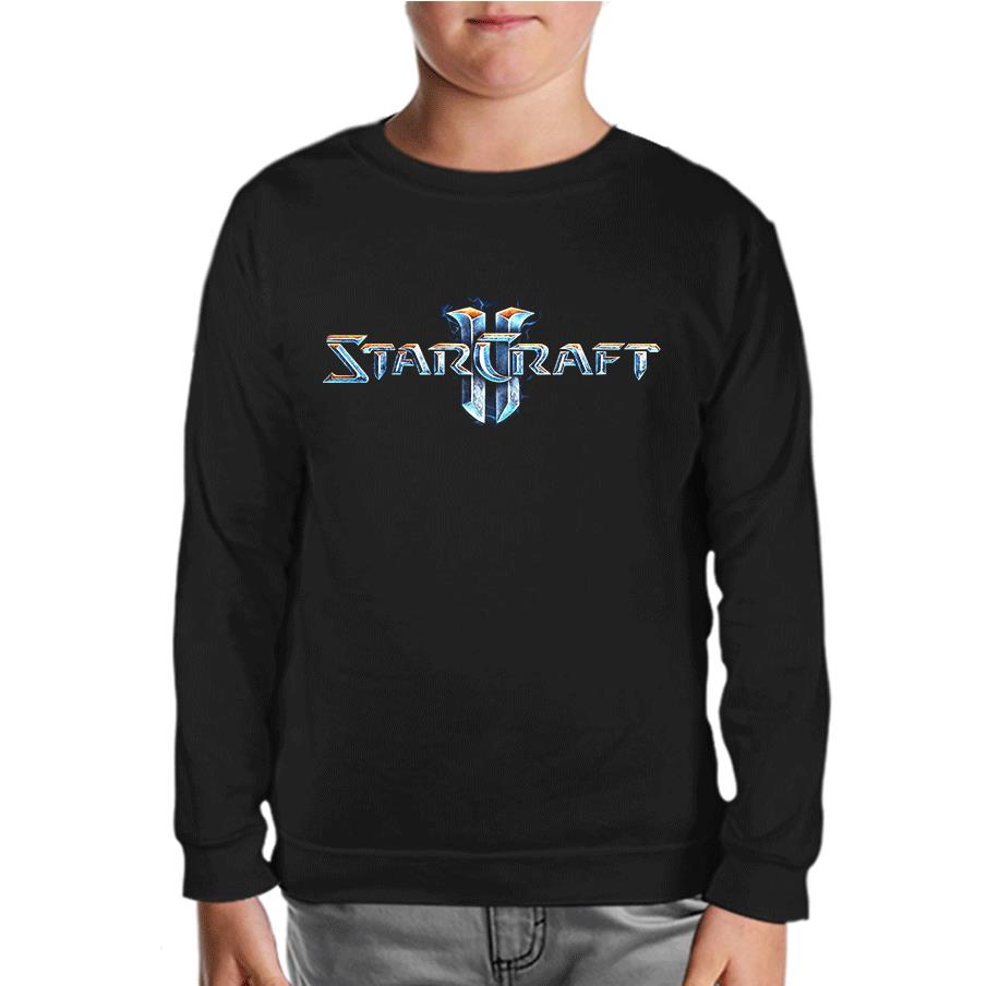 Starcraft Logo Black Kids Sweatshirt