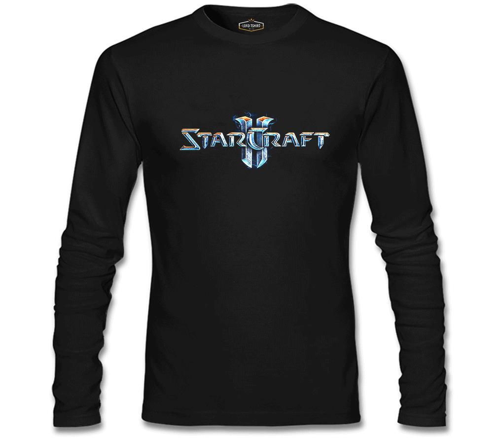 Starcraft Logo Siyah Erkek Sweatshirt