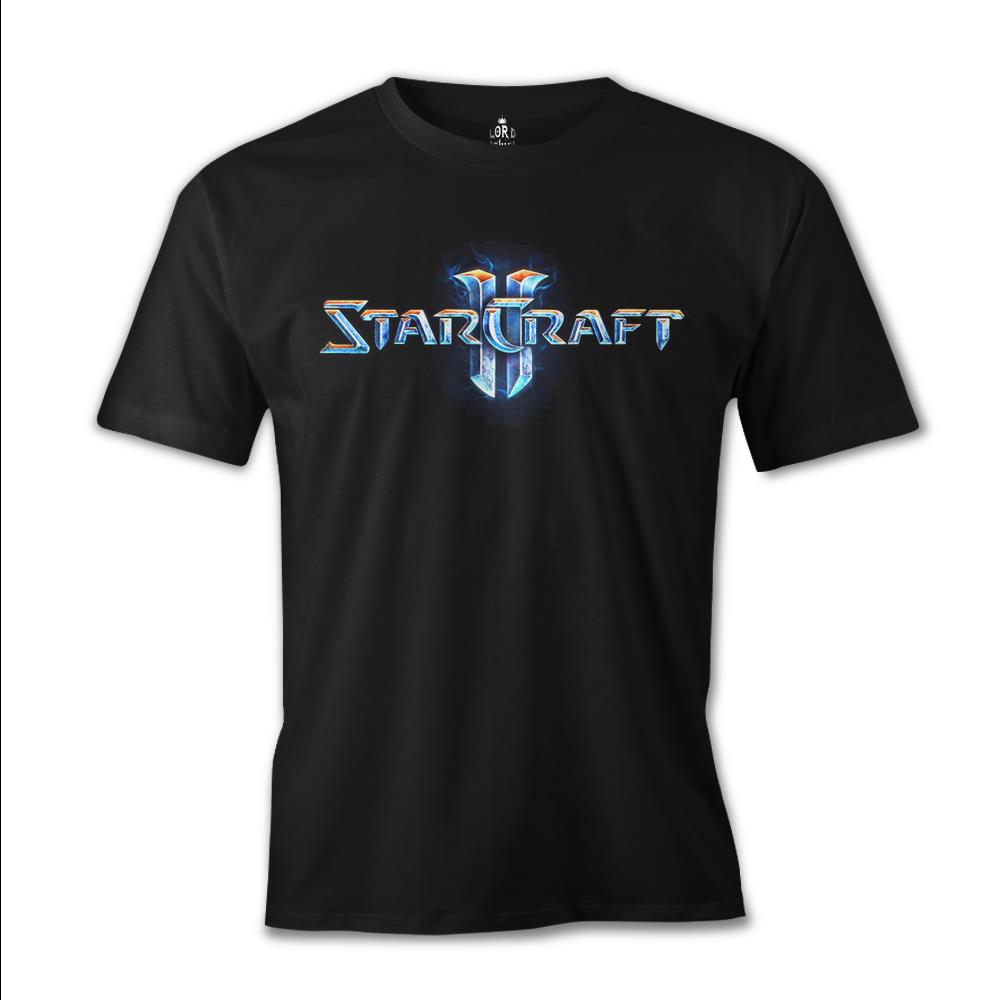 Starcraft Logo Siyah Erkek Tshirt