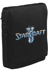 Starcraft Logo Unisex Siyah Postacı Çanta