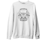 Start Travel Sandglass Beyaz Erkek Kalın Sweatshirt