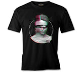 Statue Digital Woman Black Men's Tshirt