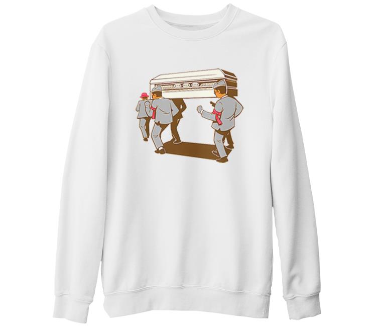 Stay at Home - Dance II White Thick Sweatshirt