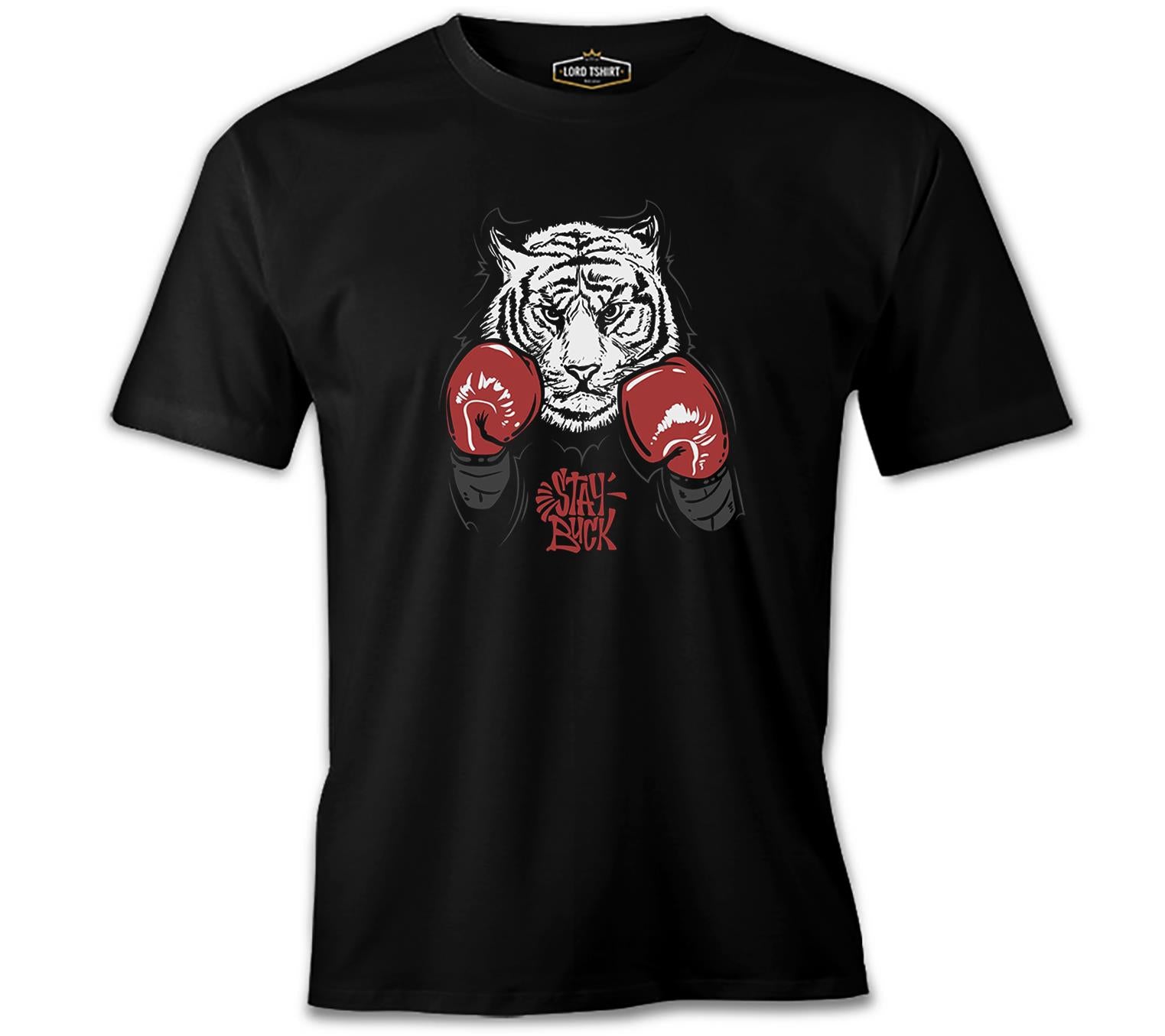 Stay - Kaplan Siyah Erkek Tshirt