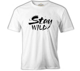 Stay Wild White Men's Tshirt