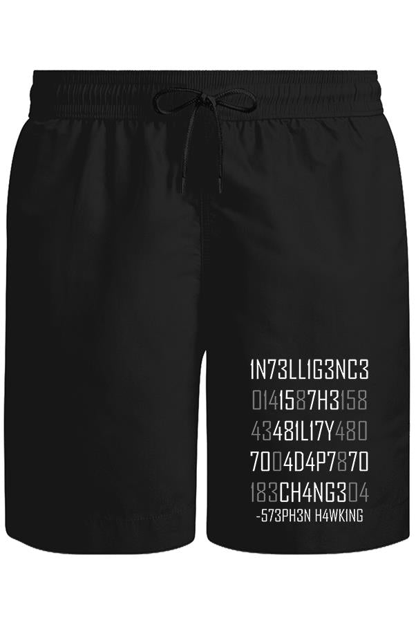 Stephan Hawking - Change Unisex Siyah Şort