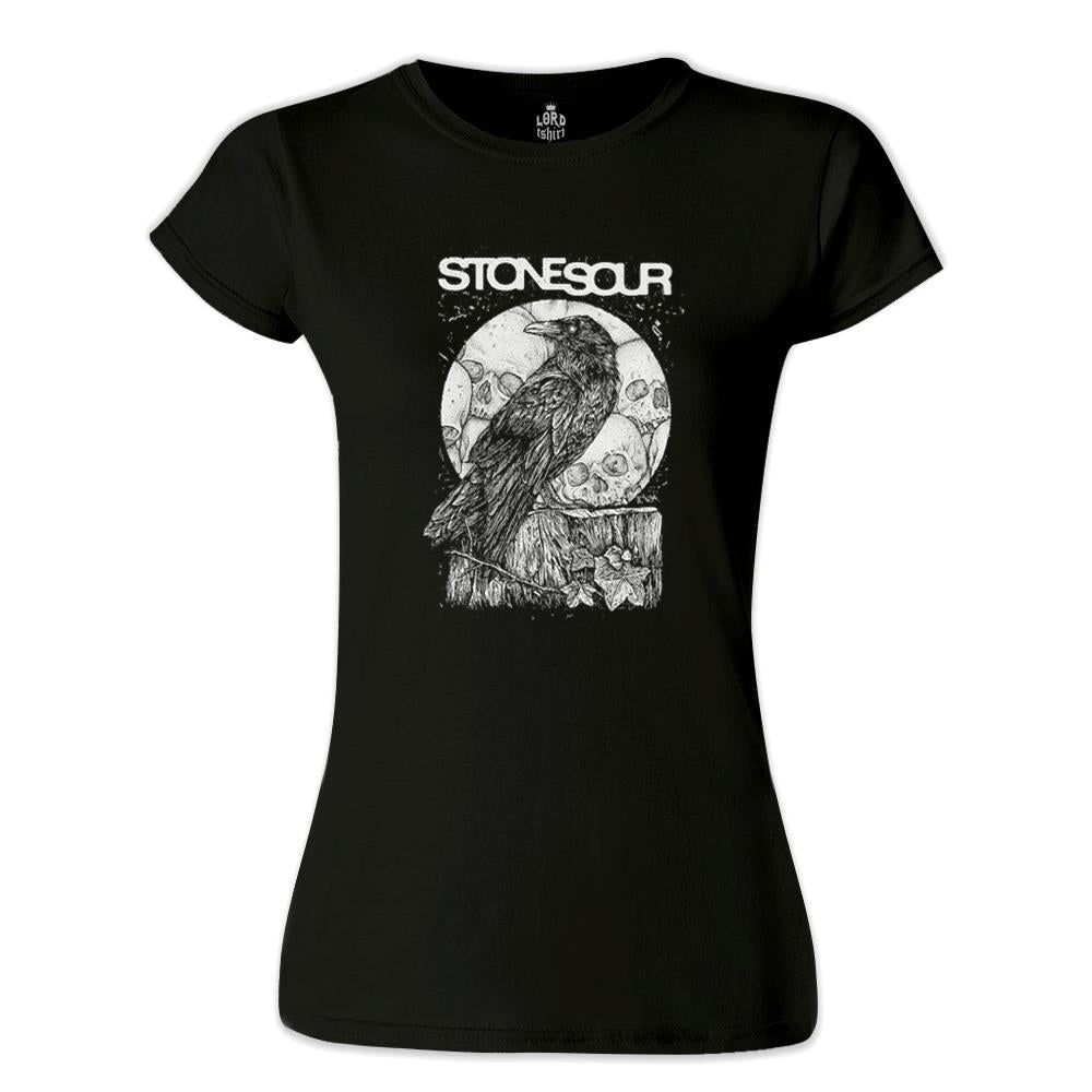 Stone Sour - Crow Siyah Kadın Tshirt