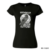 Stone Sour - Crow Siyah Kadın Tshirt