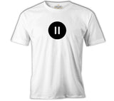 Stop with Circle White Men's Tshirt