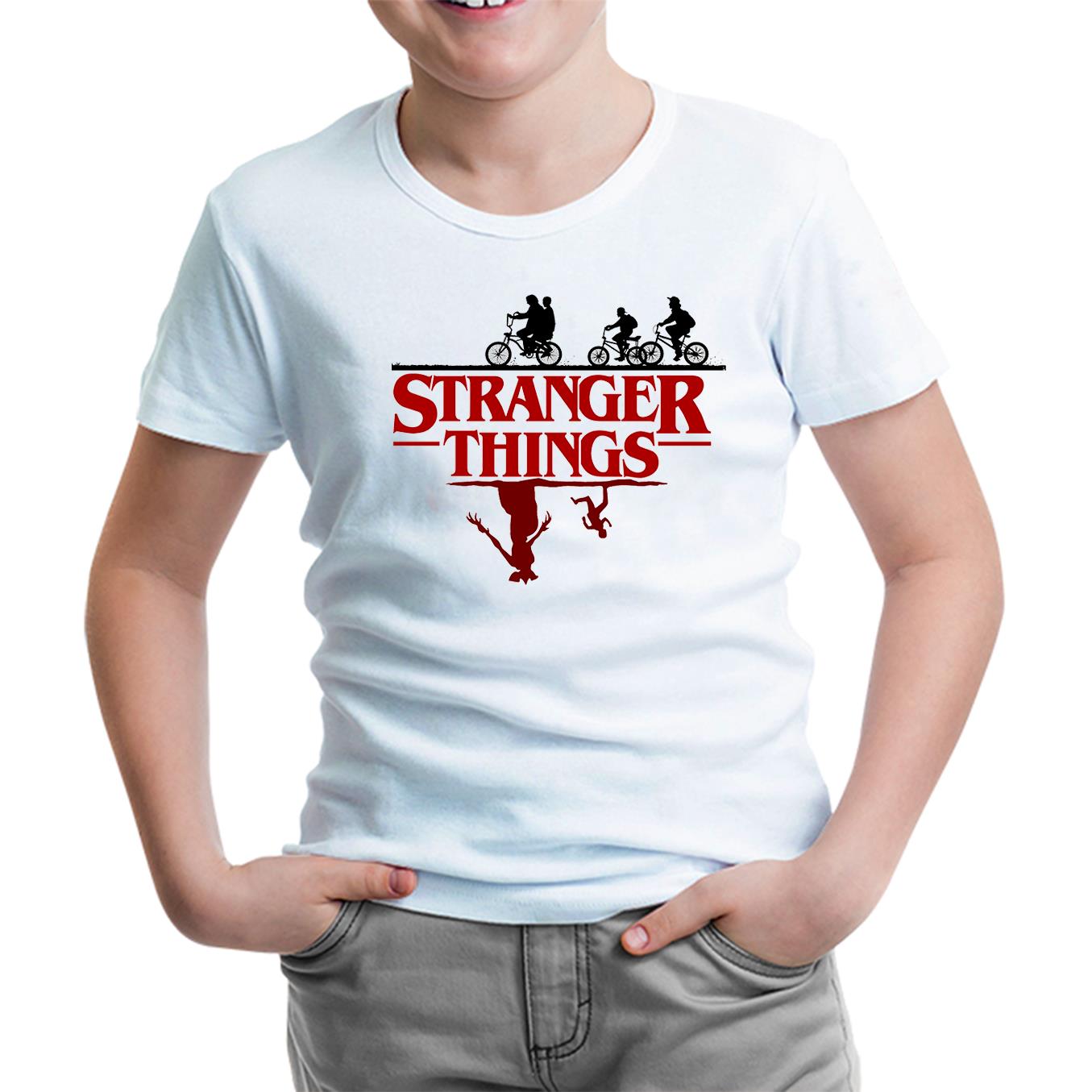 Stranger Tshings - Beneath White Kids Tshirt