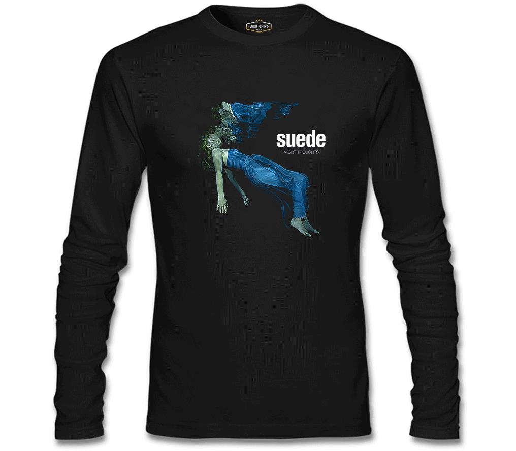 Suede - Night Thoughts Siyah Erkek Sweatshirt