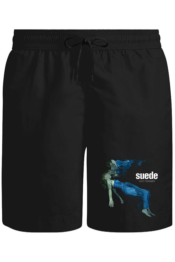 Suede - Night Thoughts Unisex Siyah Şort