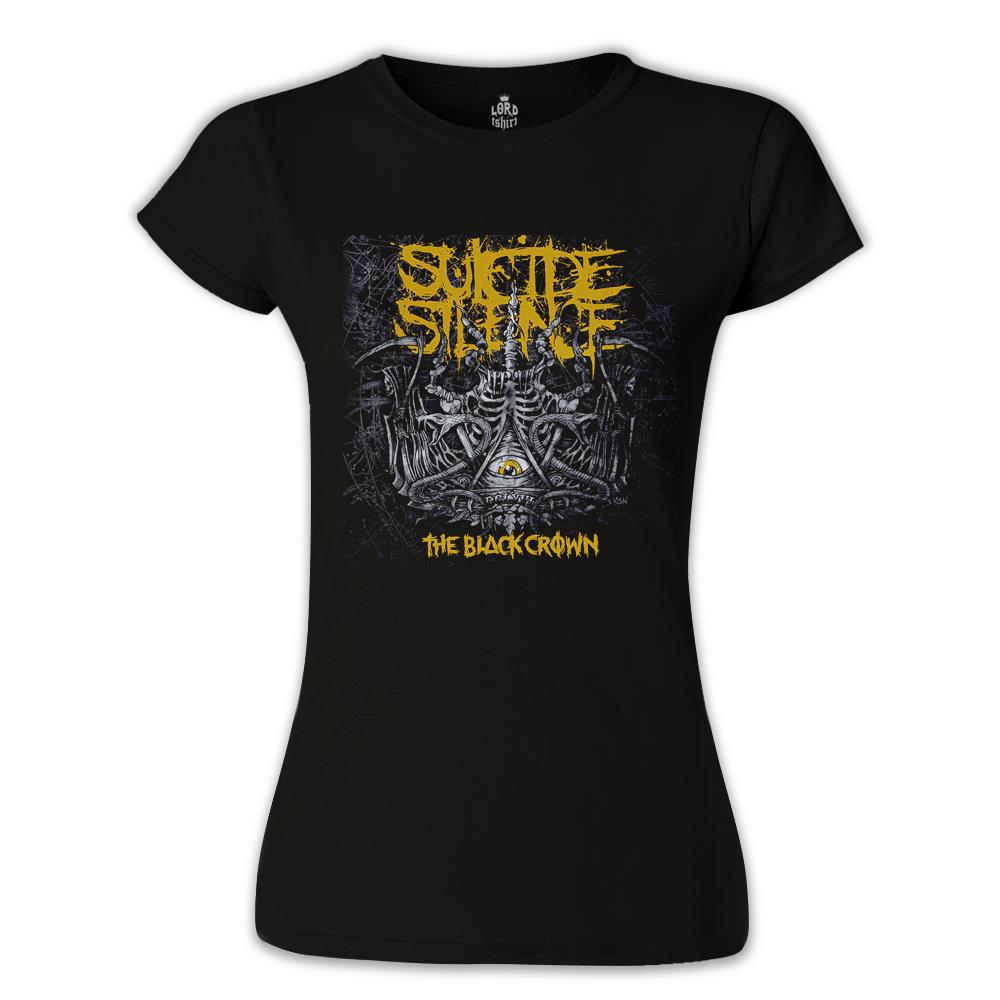 Suicide Silence - The Black Crown Siyah Kadın Tshirt