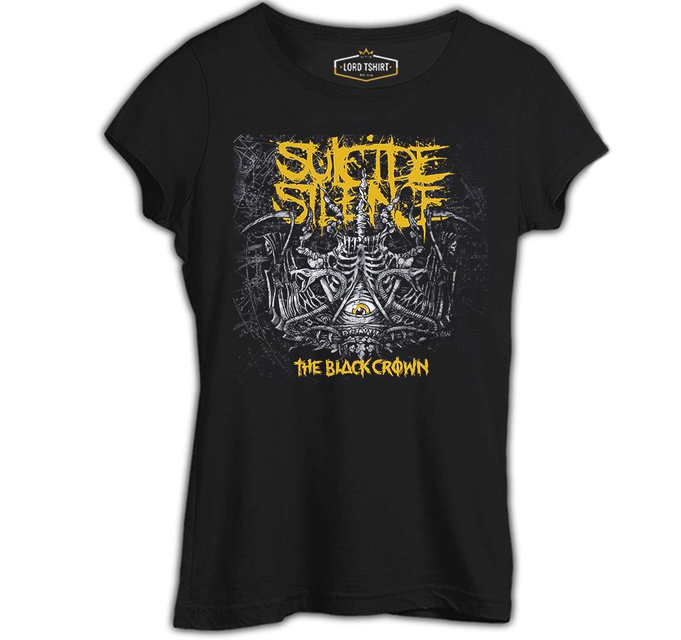 Suicide Silence - The Black Crown Siyah Kadın Tshirt