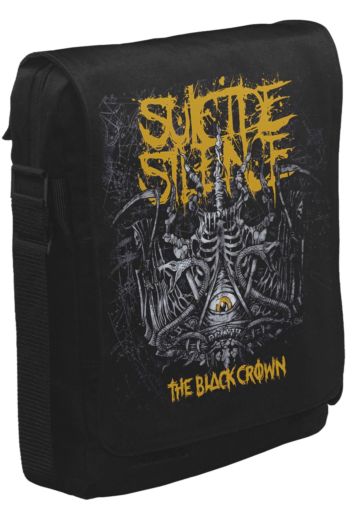 Suicide Silence - The Black Crown Unisex Siyah Postacı Çanta