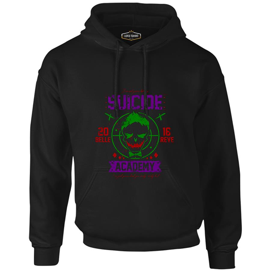 Suicide Squad - Academy Joker Black Men's Zipperless Hoodie