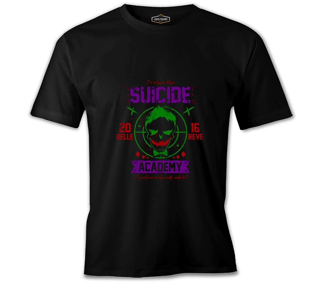Suicide Squad - Academy Joker Siyah Erkek Tshirt