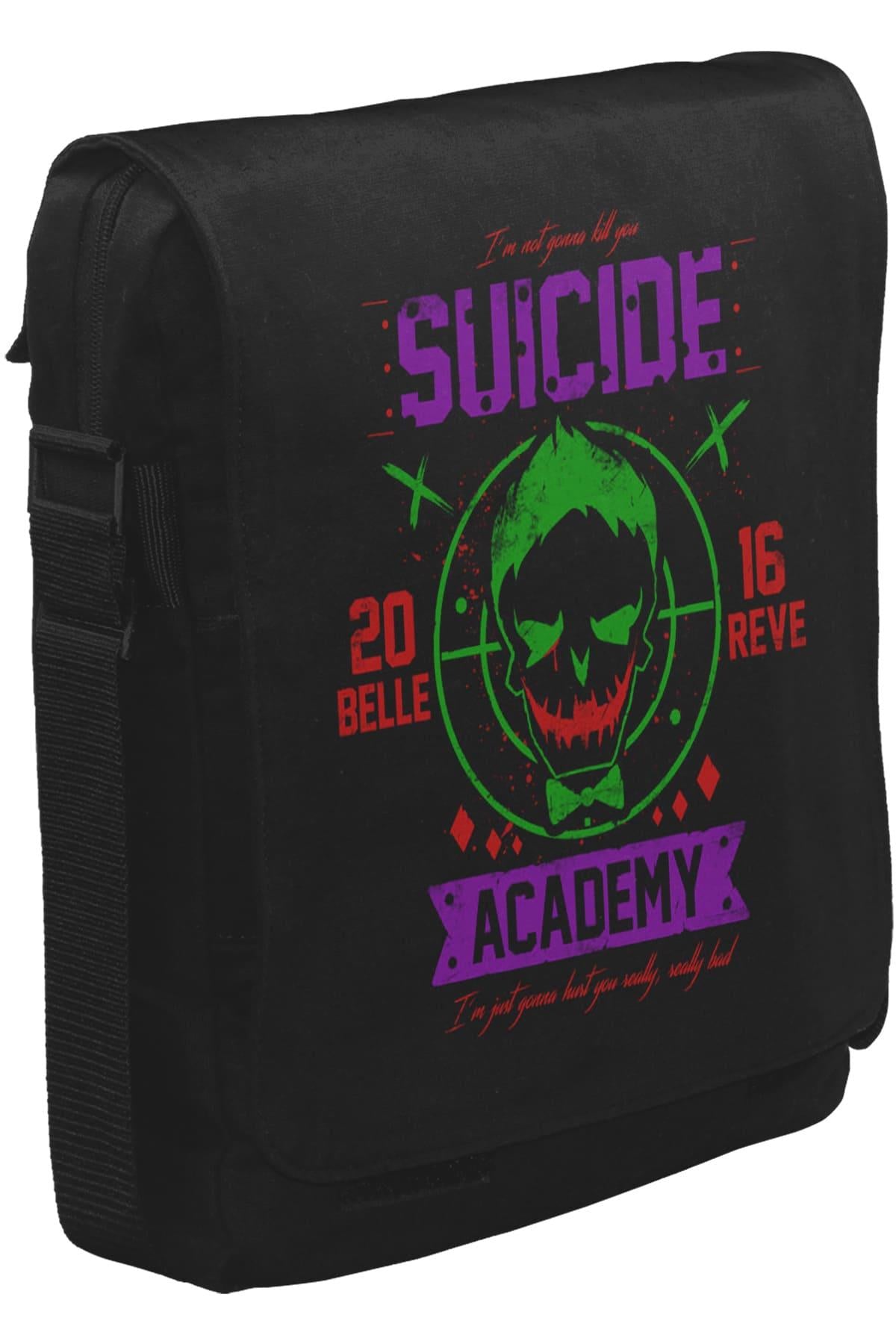 Suicide Squad - Academy Joker Unisex Siyah Postacı Çanta