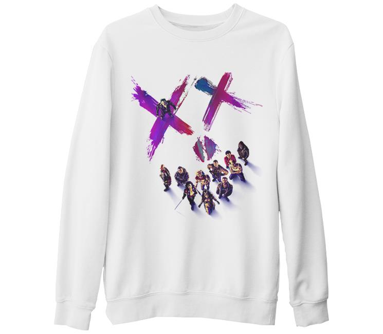 Suicide Squad White Thick Sweatshirt