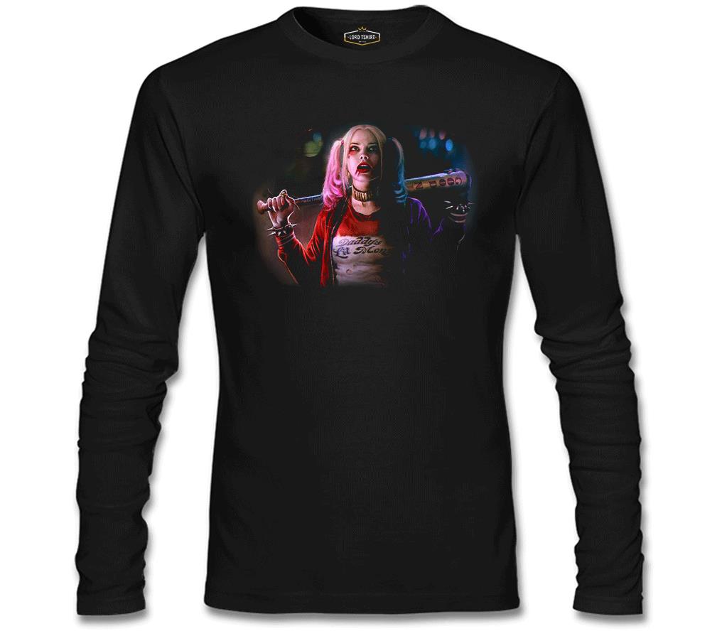Suicide Squad - Daddy's Mons Siyah Erkek Sweatshirt