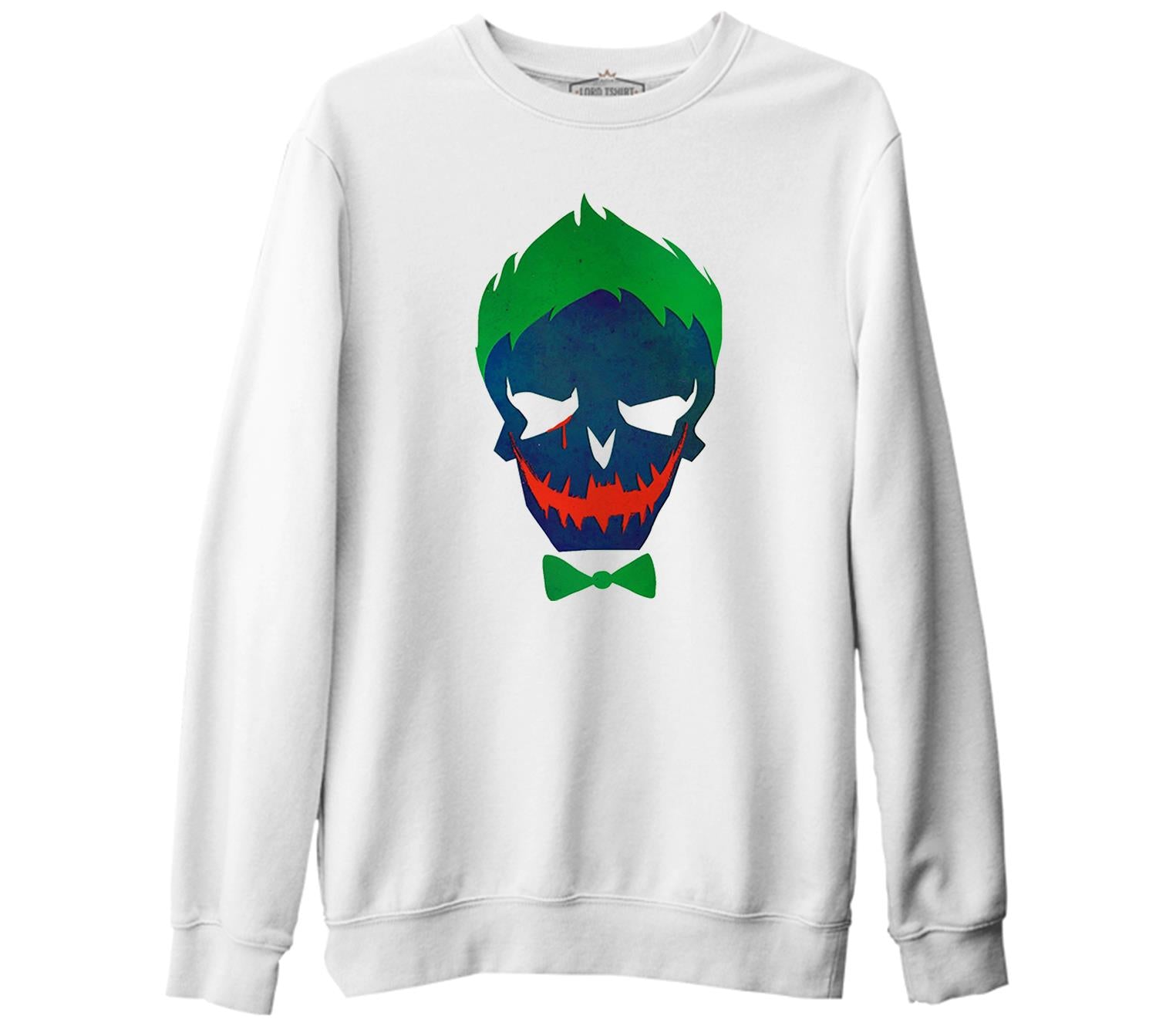 Suicide Squad - Joker Beyaz Kalın Sweatshirt