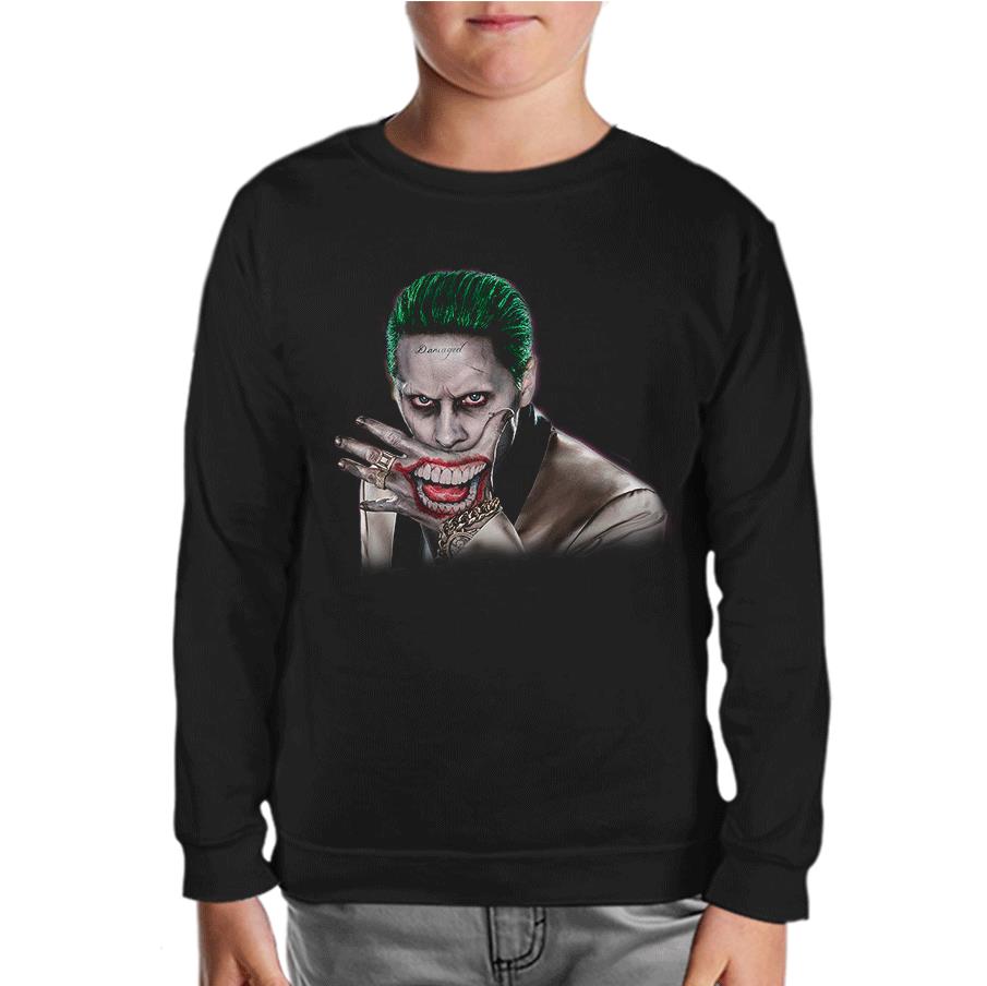 Suicide Squad - Joker Hand Siyah Çocuk Sweatshirt