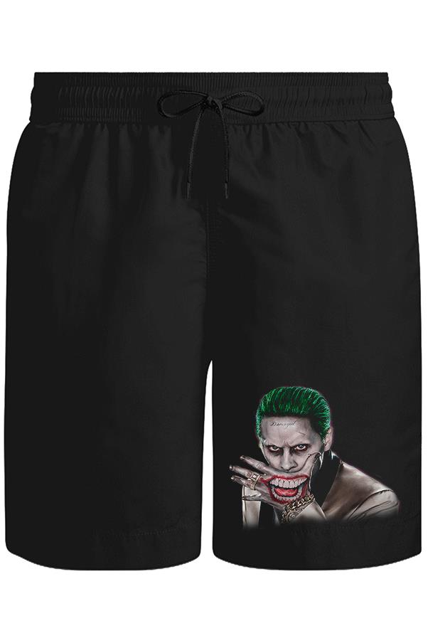 Suicide Squad - Joker Hand Unisex Siyah Şort