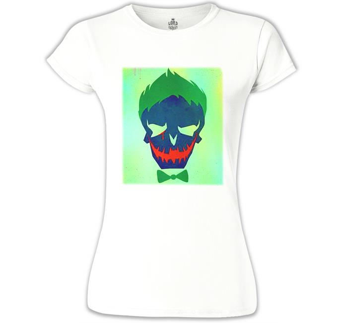 Suicide Squad - Joker Last Cry Beyaz Kadın Tshirt