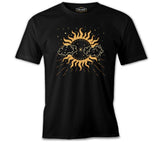 Sun Covered by Clouds Black Men's Tshirt