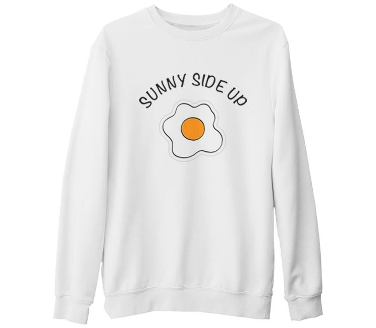 Sunny Side Up - Egg Only White Thick Sweatshirt