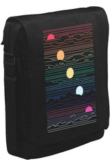 Sunset in Waves Unisex Siyah Postacı Çanta