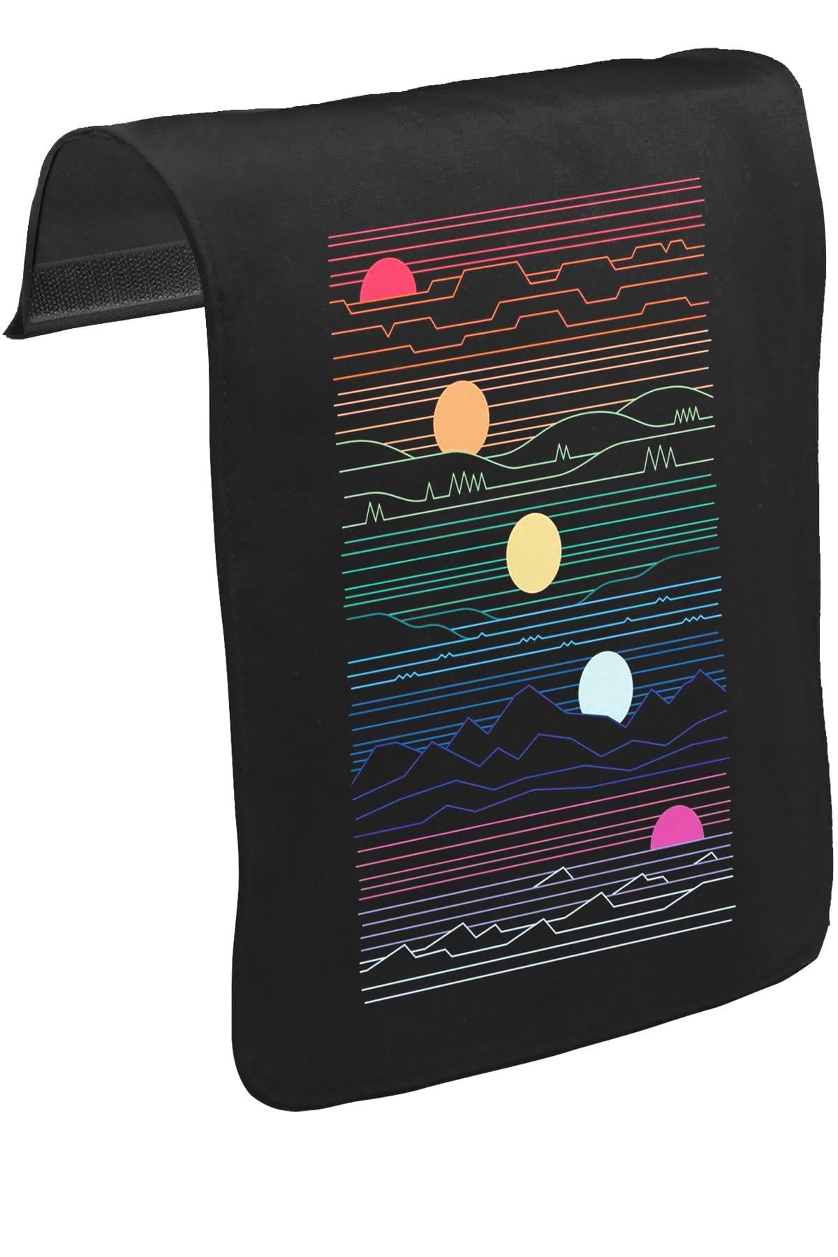Sunset in Waves Unisex Siyah Tak-Çıkar Postacı Çanta Kapağı CK-1652