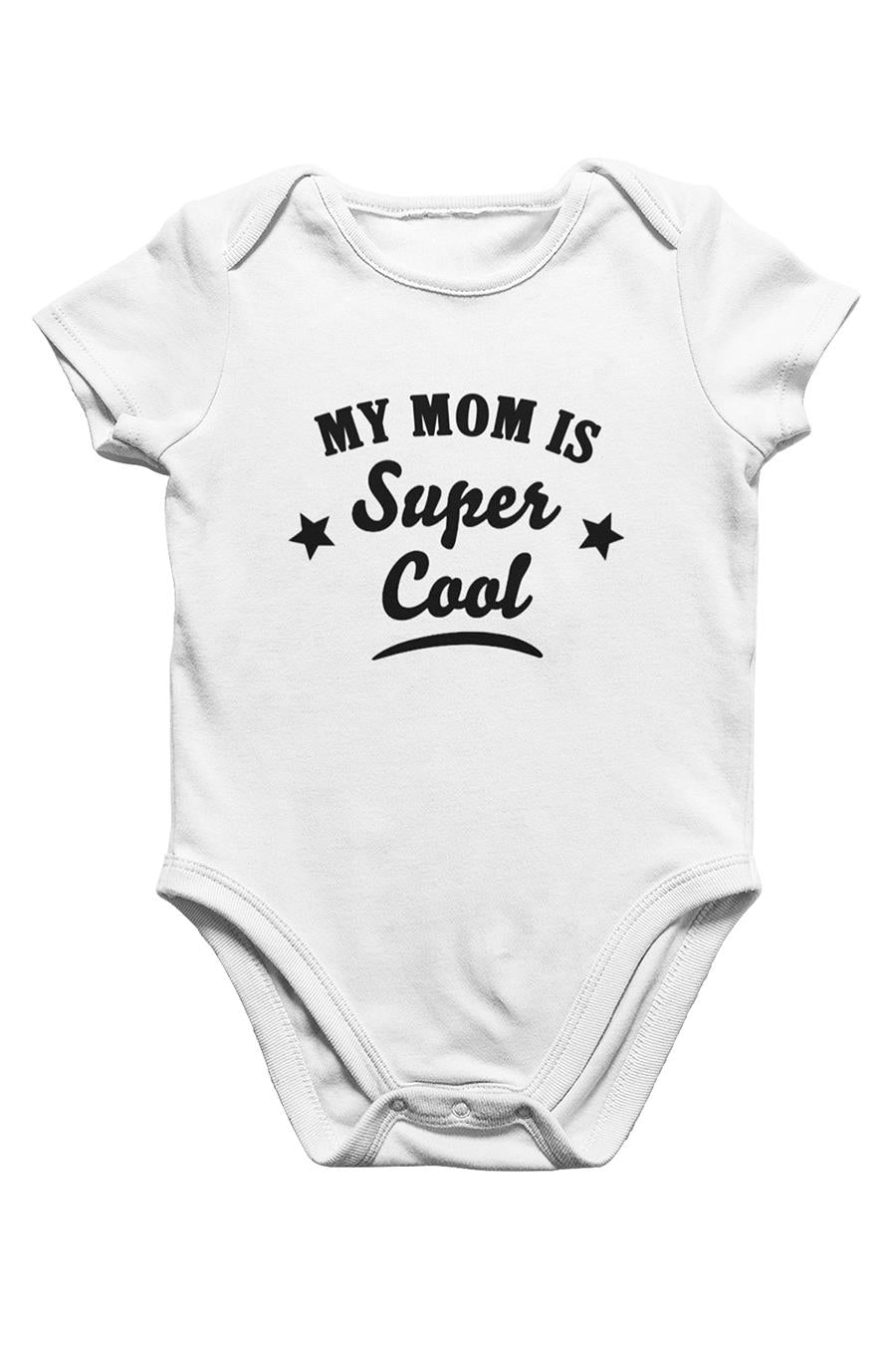 Super Cool Mom Beyaz Bebek Body