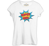 Super Girl Beyaz Kadın Tshirt