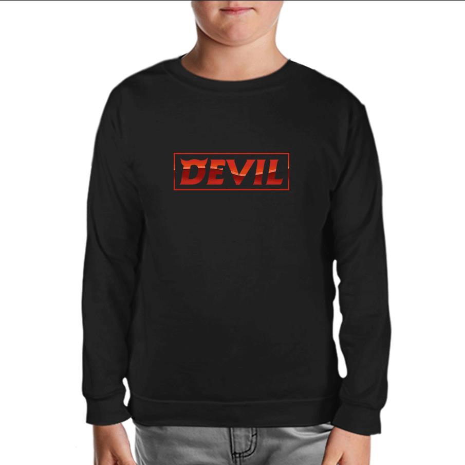 Super Junior - Devil Black Kids Sweatshirt