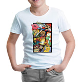 Super Mario - Smaash Beyaz Çocuk Tshirt