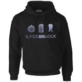 Super Who Lock Black Men's Zipperless Hoodie