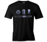 Super Who Lock Black Men's Tshirt